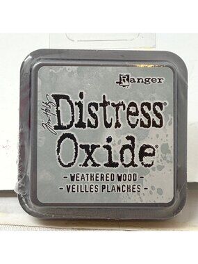 Ranger Distress Oxide Ink Pad Weathered Wood 3x 3 Full Size  New